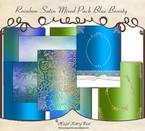 Rainbow Satin Mixed Pack Blue Beauty