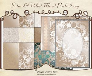 Satin & Velvet Mixed Pack Ivory
