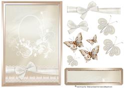 Framed Card Front with Embellishments