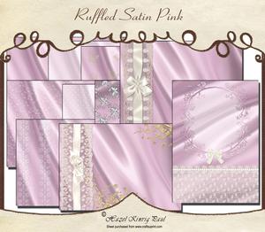 Ruffled Satin Pink