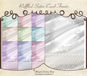 Ruffled Satin Card Fronts