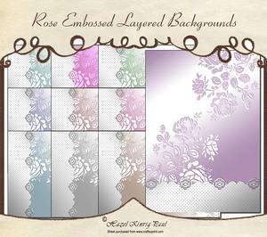 Rose Embossed Layered Backgrounds