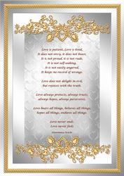 Love Verse in Frame
