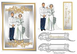 Wedding or Anniversary Decoupage Card Front