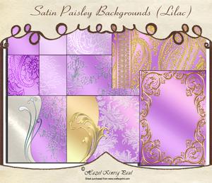 Satin Paisley Backgrounds (lilac)