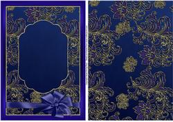 Rich Baroque Background & Card Front - Royal