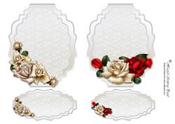 Lace & Roses Toppers & Text Plates #2