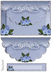Blue Beauty Envelope Card Front