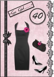 Go Girl A4 Card Front