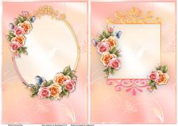 Roses & Butterflies Card Fronts #1 & #2