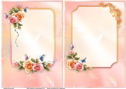 Roses & Butterflies Card Fronts #5 & #6