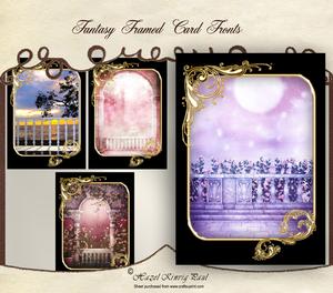 Fantasy Framed Card Fronts