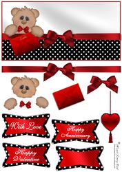 Love Letter Bear Dl Card