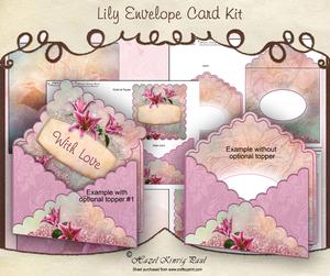 Lily Envelope Card Kit