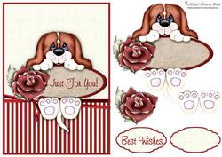 Just Hanging About Decoupage Card