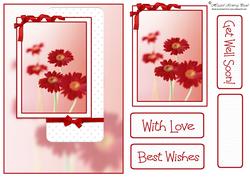 Gerberas for You Layered Card