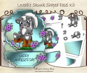 Loveable Skunk Shaped Easel Kit