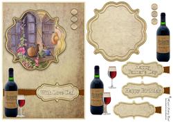 Layered Male Card Front/topper