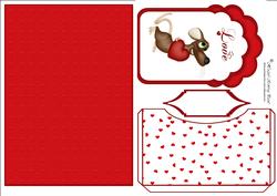 Little Love Mouse Pocket Card Front & Topper