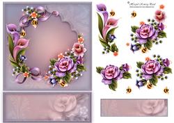 Enchanted Garden Easel Panels/card Front