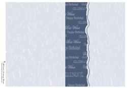 Birthday Sentiments (slate Blue)