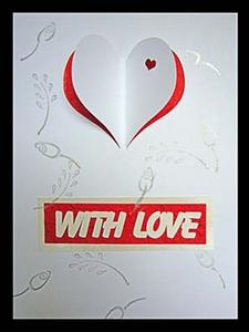 3D Pop Out Heart Card