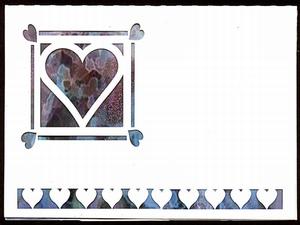 Landscape Framed Heart Window Card