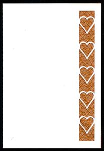 Open Heart Edged Card
