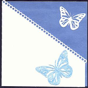 Butterfly Diagonal Border Card