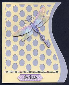 S Shaped Card With Lattice Overlay