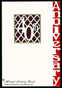 40th Anniversary Card