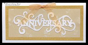 Anniversary Scroll Word Art