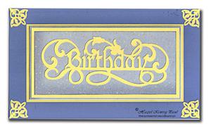 Birthday Word Art & Corners