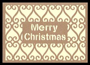 Merry Christmas Filigree Overlay