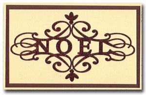 Noel Scroll Word Art
