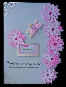 3D Flower Edged Card
