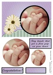 Get a Grip Modern Baby Card