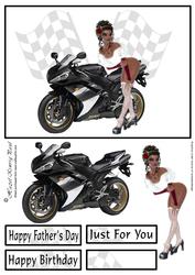 Racy Motorbike Card