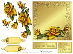 Golden Rose Topper