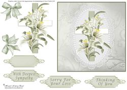Lilies & Lace Sympathy Card