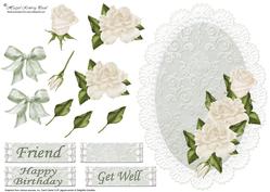 Roses on Damask Topper
