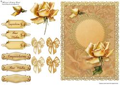 Indulgence Golden Rose Card