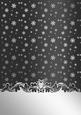 Golden Snowflakes Christmas Card Front (silver)