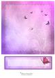 8" Butterfly Grunge Card Front & Text Plate #3