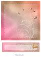 8" Butterfly Grunge Card Front & Text Plate #5