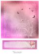 8" Butterfly Grunge Card Front & Text Plate #6