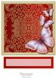 Butterfly Dreams Topper (red)