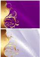 Golden Flourish Satin Backgrounds (purple & Lilac)