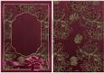 Rich Baroque Background & Card Front - Wine