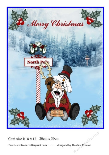 Christmas Race Card